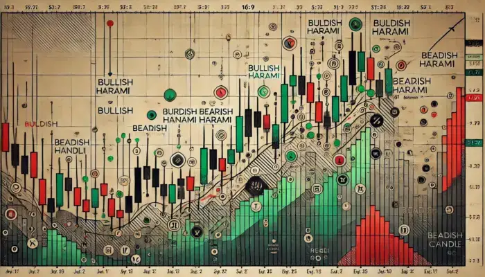 Bullish & Bearish Harami Candlestick Patterns