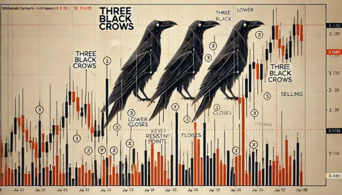 Three Black Crows Candlestick Pattern