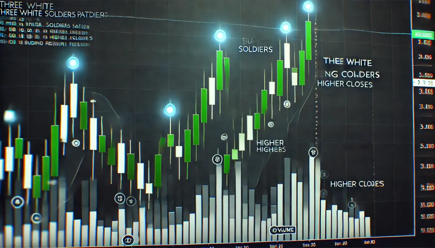 Three White Soldiers Candlestick Pattern